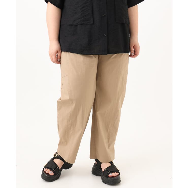 【大きいサイズ/接触冷感】ストレッチクロスコクーンパンツ | eur3 | 詳細画像13 