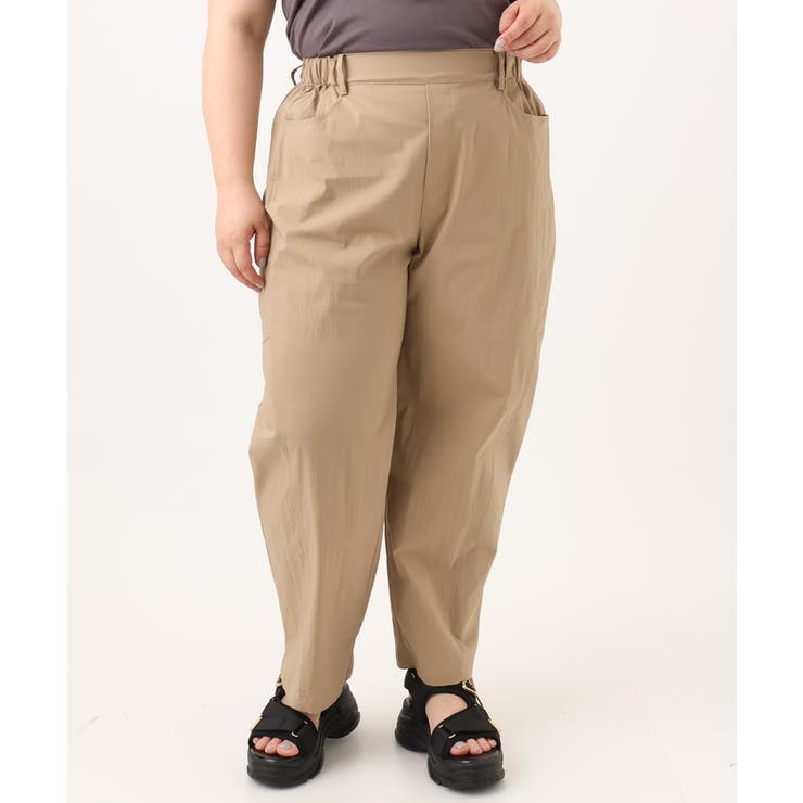 【大きいサイズ/接触冷感】ストレッチクロスコクーンパンツ | eur3 | 詳細画像15 