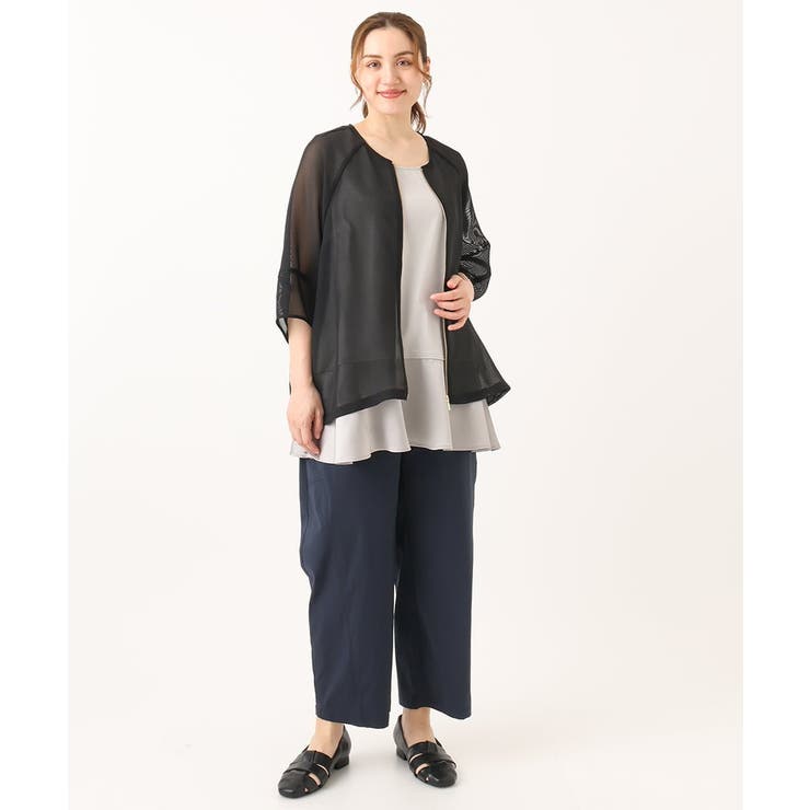 【大きいサイズ/接触冷感】ストレッチクロスコクーンパンツ | eur3 | 詳細画像6 