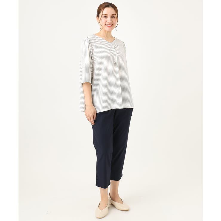 さらさらストレッチカットレングステーパードパンツ | eur3 | 詳細画像19 