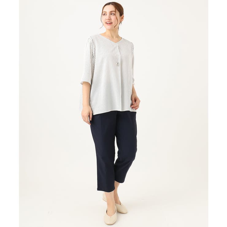 さらさらストレッチカットレングステーパードパンツ | eur3 | 詳細画像20 