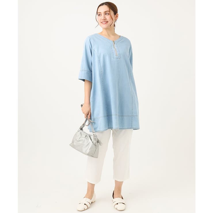 さらさらストレッチカットレングステーパードパンツ | eur3 | 詳細画像33 