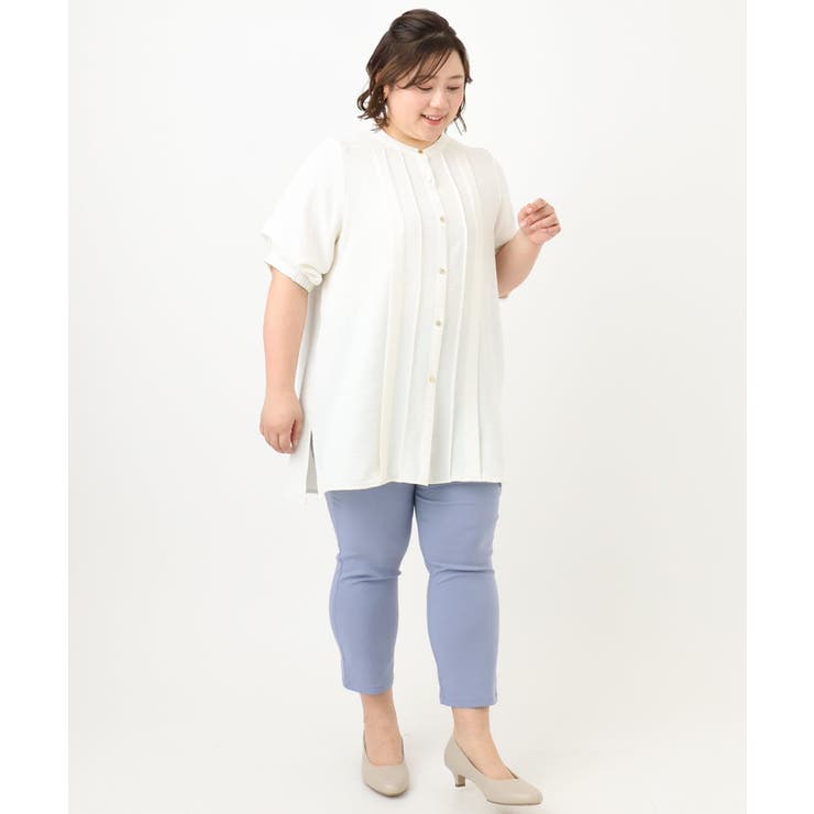 【大きいサイズ/接触冷感】サマーハイパーカットレングスパンツ | eur3 | 詳細画像4 