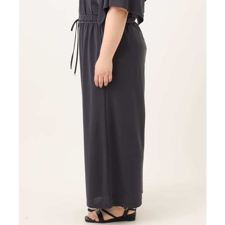 【大きいサイズ/セットアップ対応】接触冷感ジャージーワイドパンツ | eur3 | 詳細画像12 