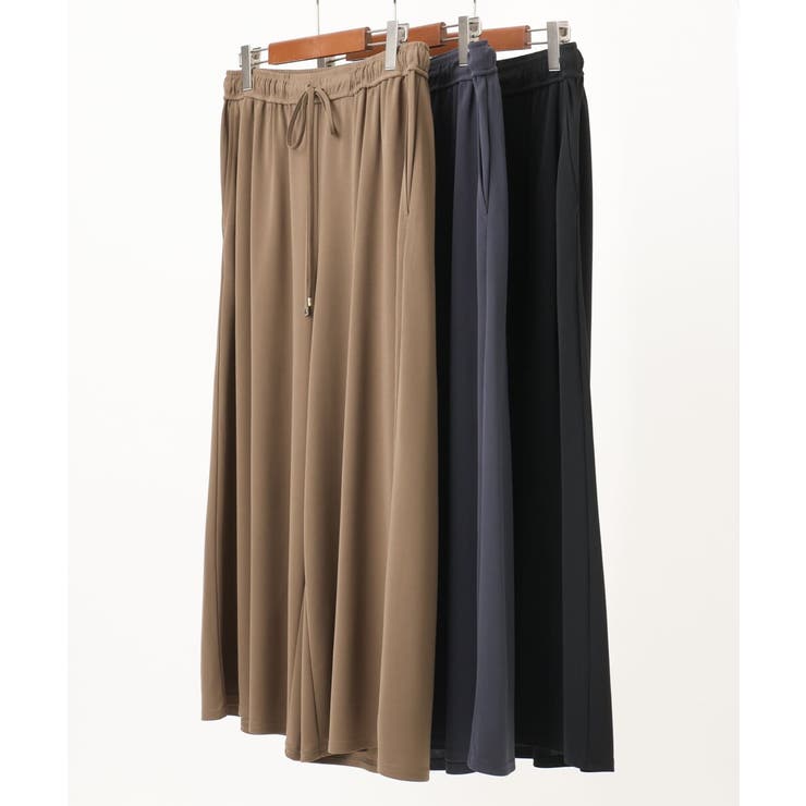 【大きいサイズ/セットアップ対応】接触冷感ジャージーワイドパンツ | eur3 | 詳細画像20 