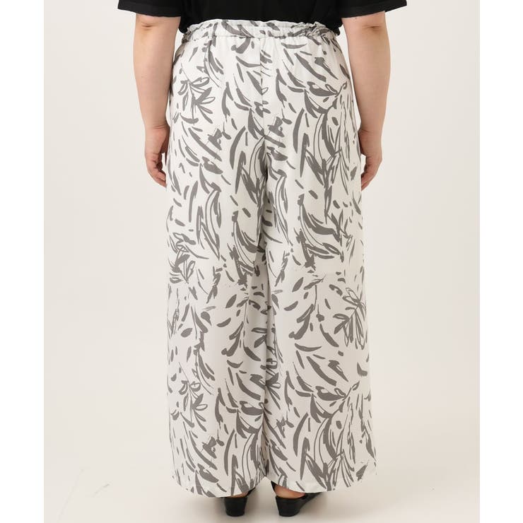 【大きいサイズ/a.v.v×eur3】リーフプリントパンツ | eur3 | 詳細画像10 