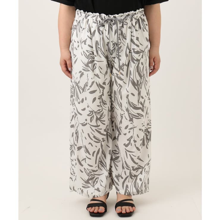 【大きいサイズ/a.v.v×eur3】リーフプリントパンツ | eur3 | 詳細画像11 