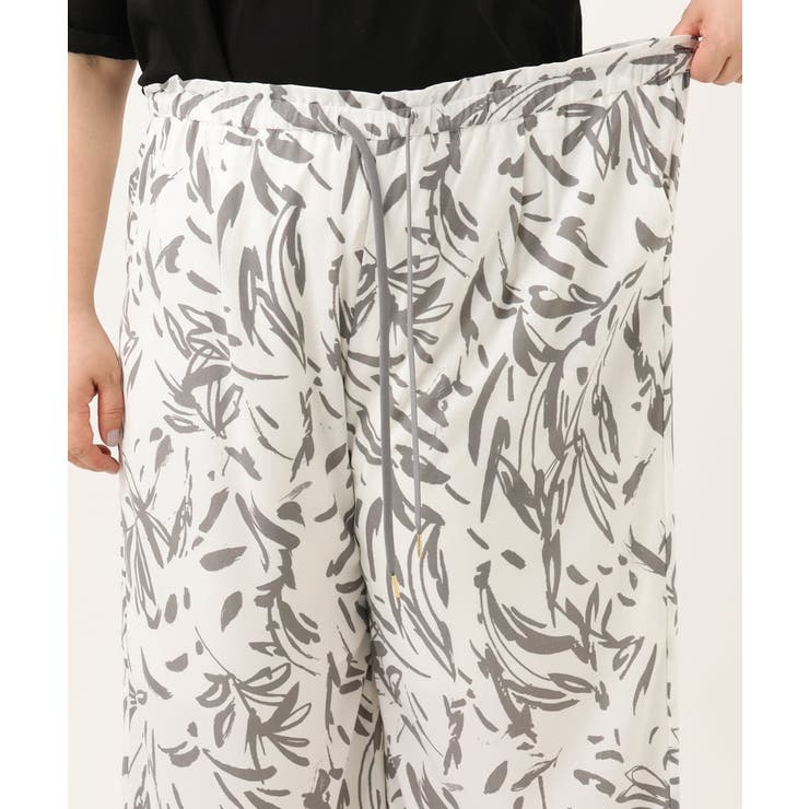 【大きいサイズ/a.v.v×eur3】リーフプリントパンツ | eur3 | 詳細画像16 