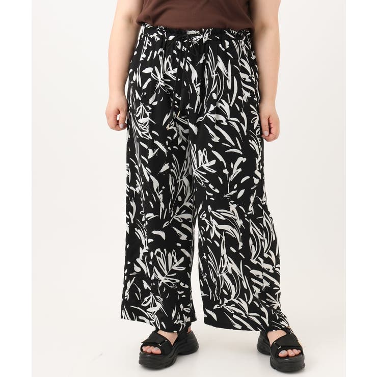 【大きいサイズ/a.v.v×eur3】リーフプリントパンツ | eur3 | 詳細画像25 