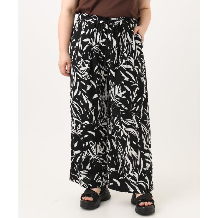 【大きいサイズ/a.v.v×eur3】リーフプリントパンツ | eur3 | 詳細画像26 