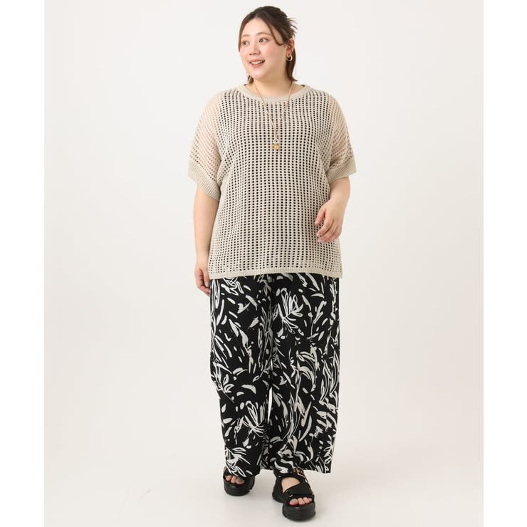 【大きいサイズ/a.v.v×eur3】リーフプリントパンツ | eur3 | 詳細画像29 