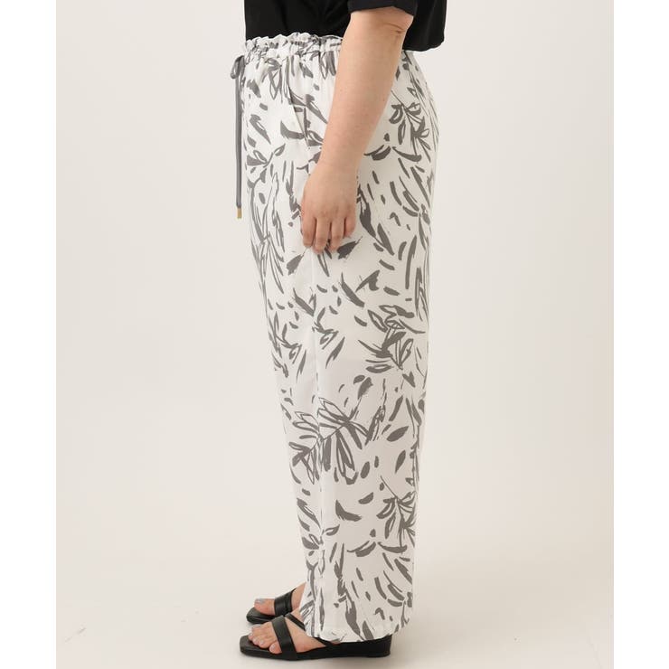 【大きいサイズ/a.v.v×eur3】リーフプリントパンツ | eur3 | 詳細画像9 