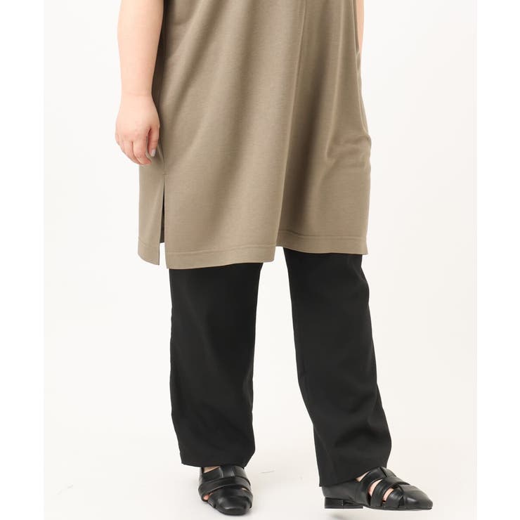 【大きいサイズ/接触冷感】コードピケソフトストレッチパンツ | eur3 | 詳細画像13 