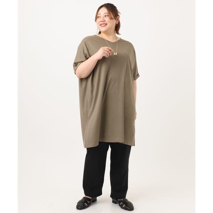 【大きいサイズ/接触冷感】コードピケソフトストレッチパンツ | eur3 | 詳細画像14 