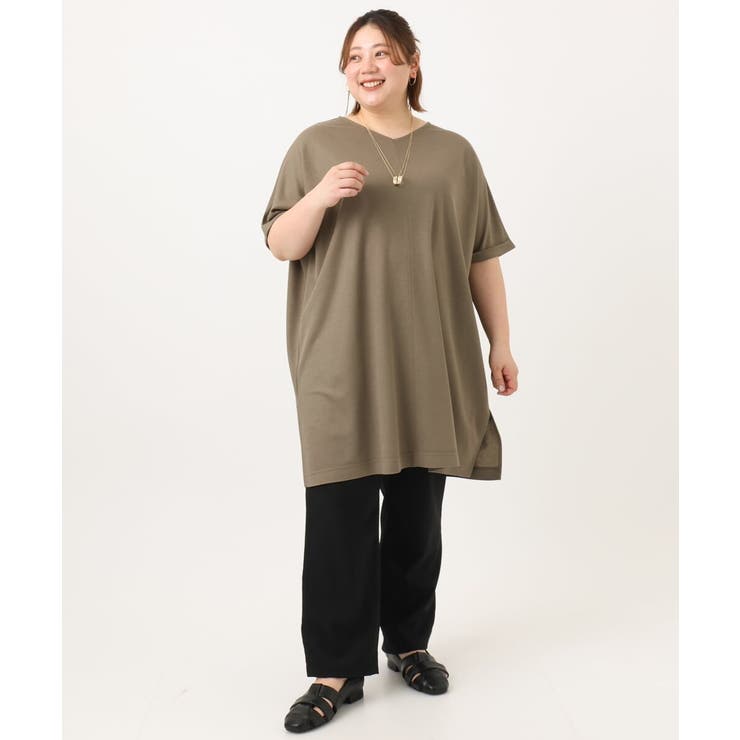 【大きいサイズ/接触冷感】コードピケソフトストレッチパンツ | eur3 | 詳細画像15 