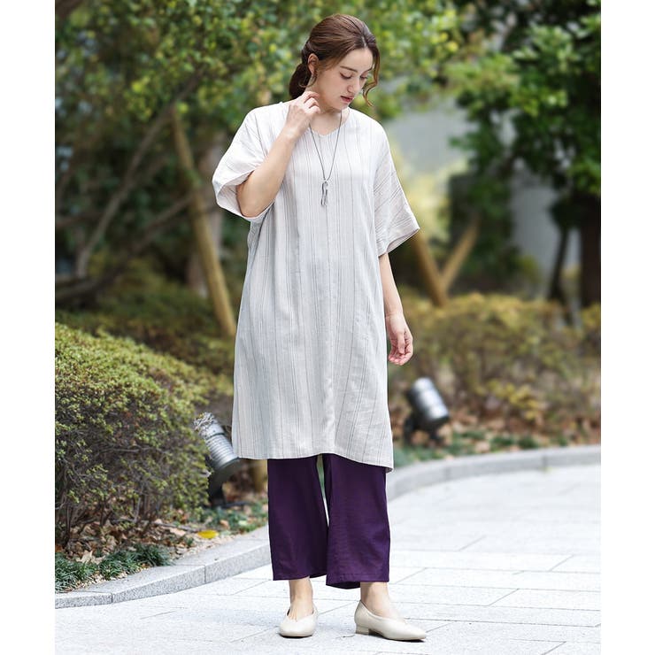 【大きいサイズ/接触冷感】コードピケソフトストレッチパンツ | eur3 | 詳細画像8 