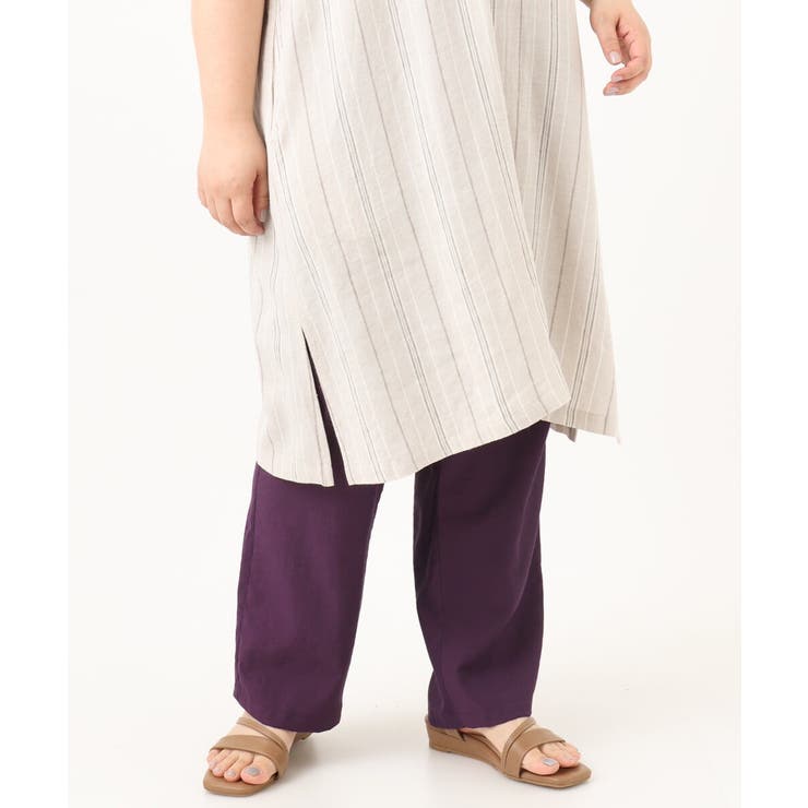 【大きいサイズ/接触冷感】コードピケソフトストレッチパンツ | eur3 | 詳細画像9 