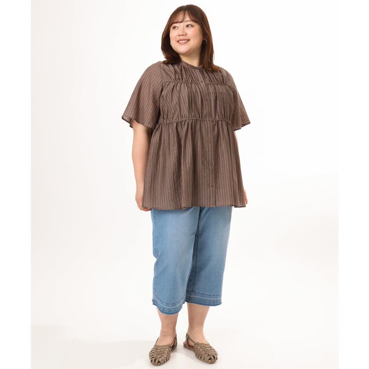 【大きいサイズ】クロップドデニムパンツ | eur3 | 詳細画像10 