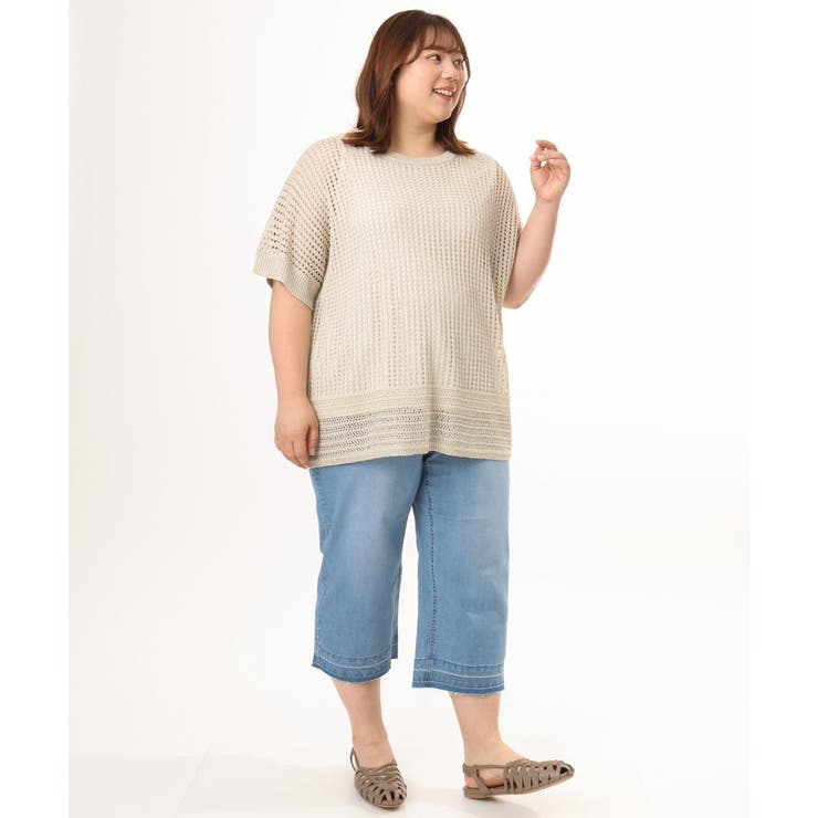 【大きいサイズ】クロップドデニムパンツ | eur3 | 詳細画像11 