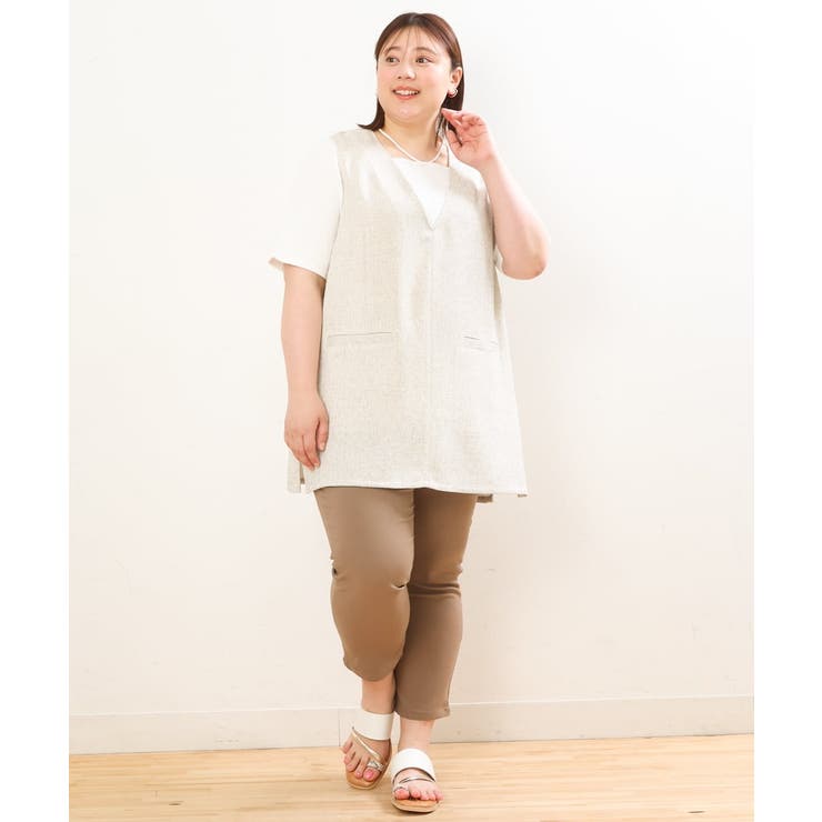 【大きいサイズ/接触冷感】サマーハイパーカットレングスパンツ | eur3 | 詳細画像10 