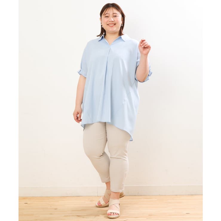 【大きいサイズ/接触冷感】サマーハイパーカットレングスパンツ | eur3 | 詳細画像26 