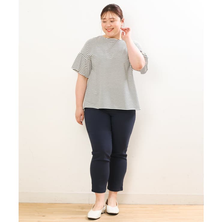 【大きいサイズ/接触冷感】サマーハイパーカットレングスパンツ | eur3 | 詳細画像7 