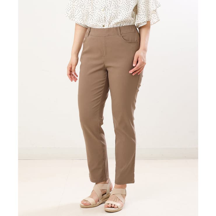 モカ(84) | 【大きいサイズ/接触冷感】サマーハイパーパンツ | eur3