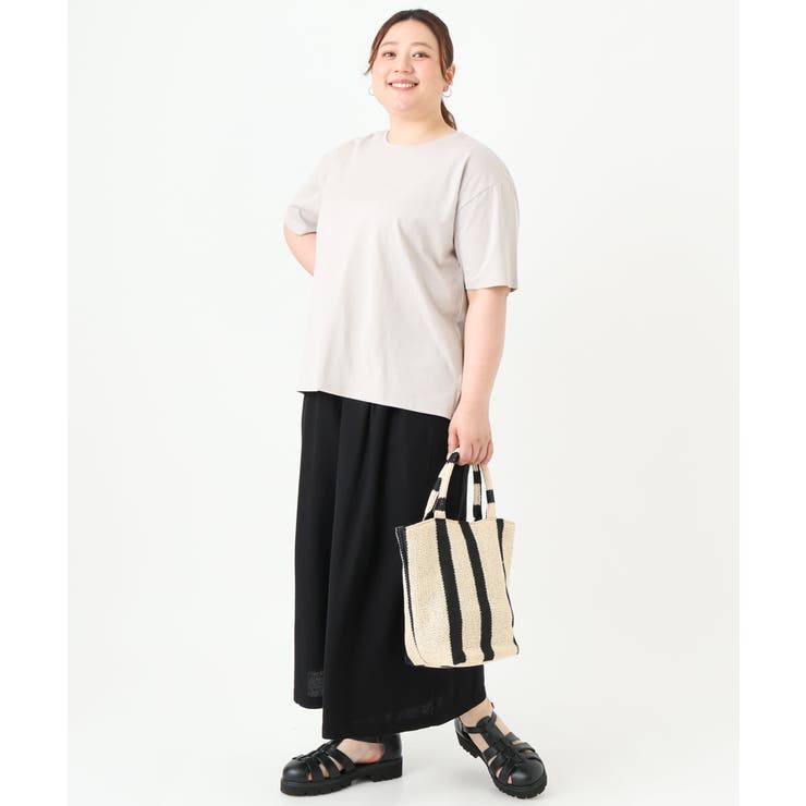 【大きいサイズ】レーヨン麻ワイドパンツ | eur3 | 詳細画像30 
