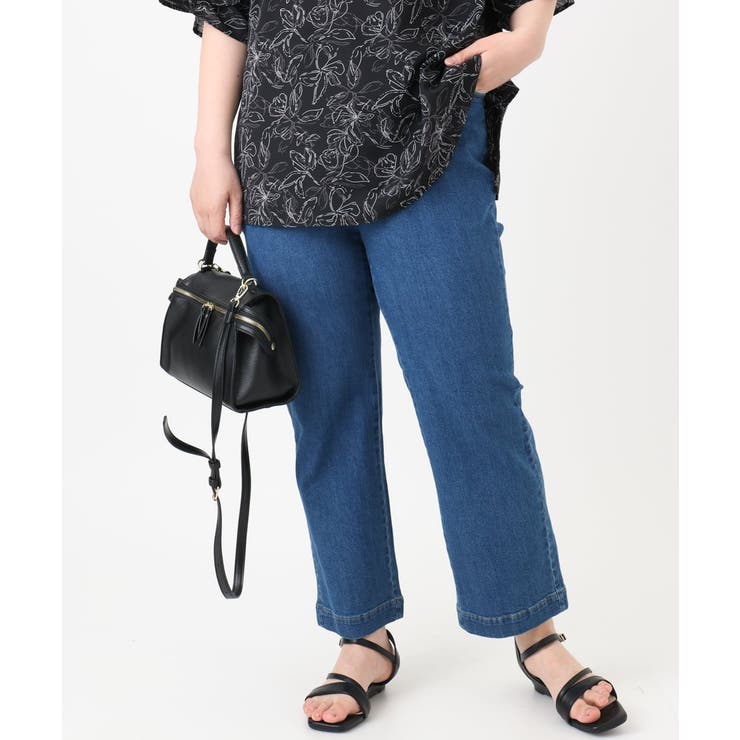 【大きいサイズ/接触冷感】ストレッチストレートデニム | eur3 | 詳細画像10 