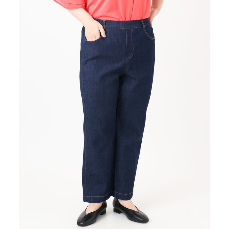 【大きいサイズ/接触冷感】ストレッチストレートデニム | eur3 | 詳細画像17 