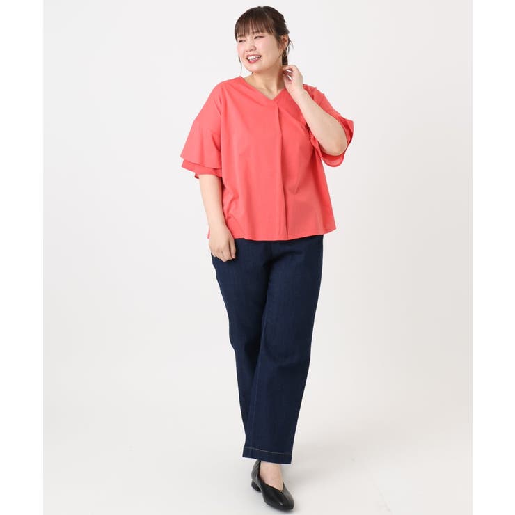 【大きいサイズ/接触冷感】ストレッチストレートデニム | eur3 | 詳細画像30 