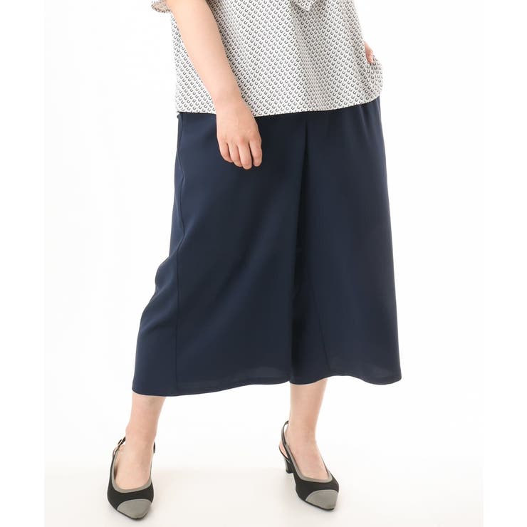 【大きいサイズ/接触冷感】クロップドワイドパンツ | eur3 | 詳細画像2 