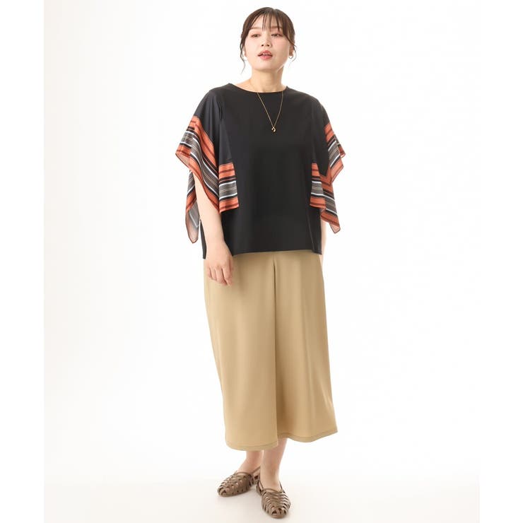 【大きいサイズ/接触冷感】クロップドワイドパンツ | eur3 | 詳細画像20 