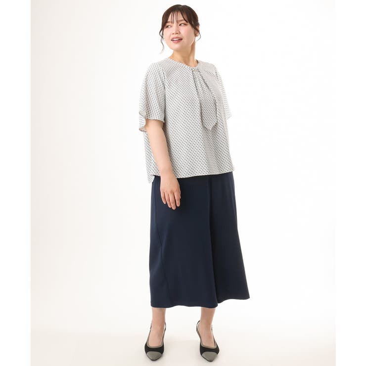 【大きいサイズ/接触冷感】クロップドワイドパンツ | eur3 | 詳細画像4 