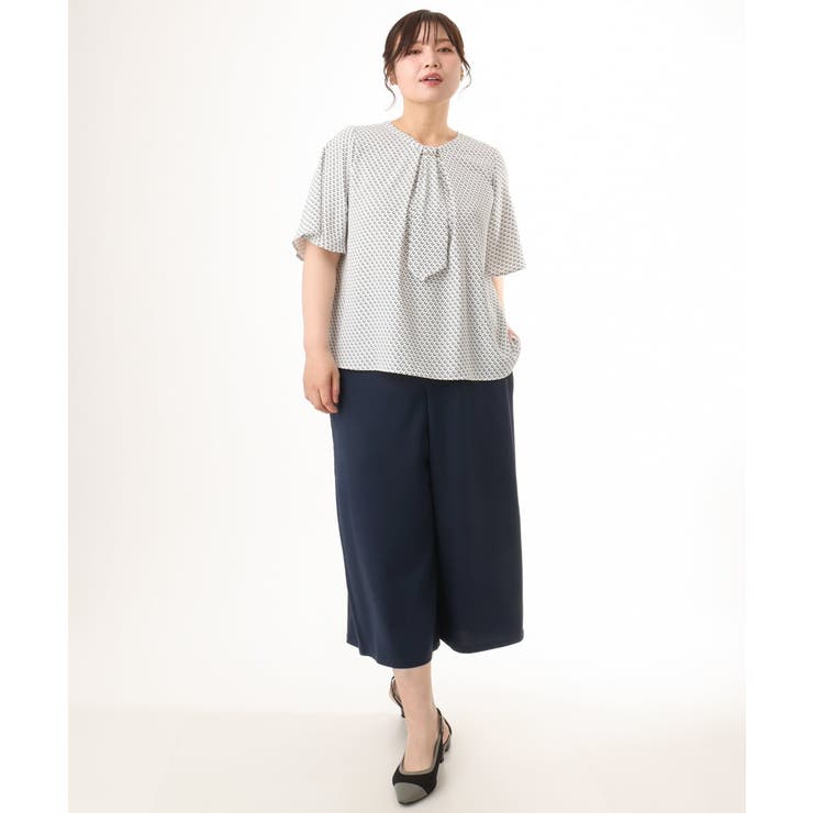 【大きいサイズ/接触冷感】クロップドワイドパンツ | eur3 | 詳細画像5 