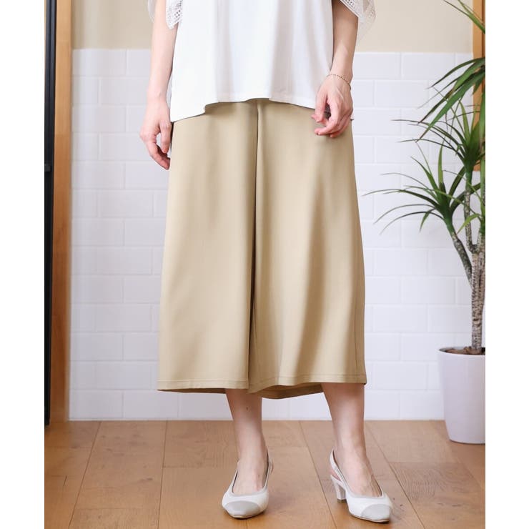 【大きいサイズ/接触冷感】クロップドワイドパンツ | eur3 | 詳細画像6 