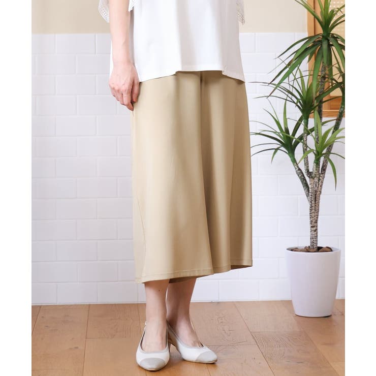 【大きいサイズ/接触冷感】クロップドワイドパンツ | eur3 | 詳細画像7 