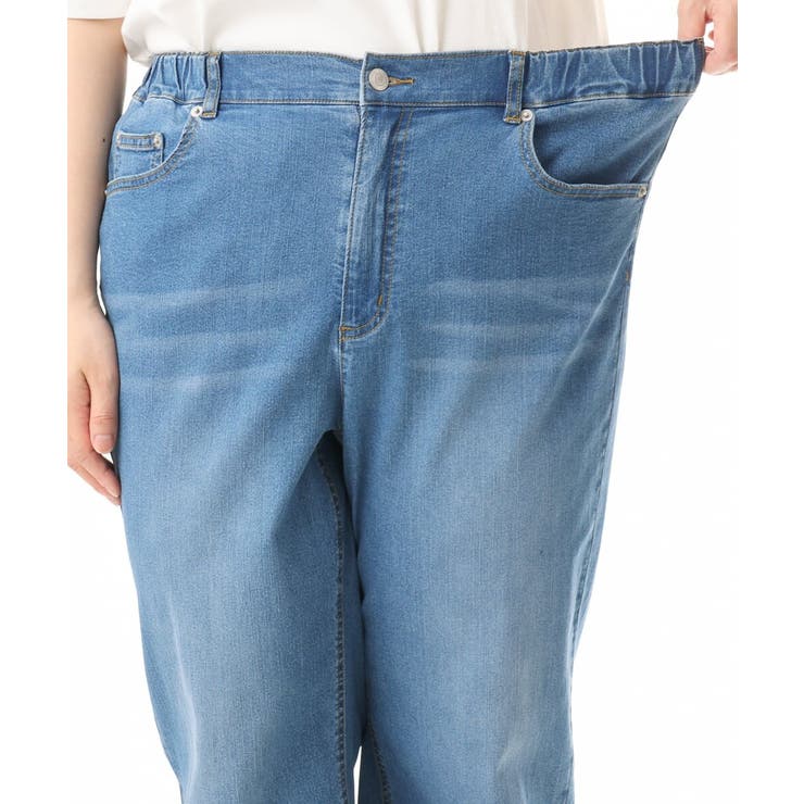 【大きいサイズ/接触冷感】ストレートワイドデニムパンツ | eur3 | 詳細画像12 