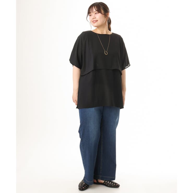 【大きいサイズ/接触冷感】ストレートワイドデニムパンツ | eur3 | 詳細画像22 