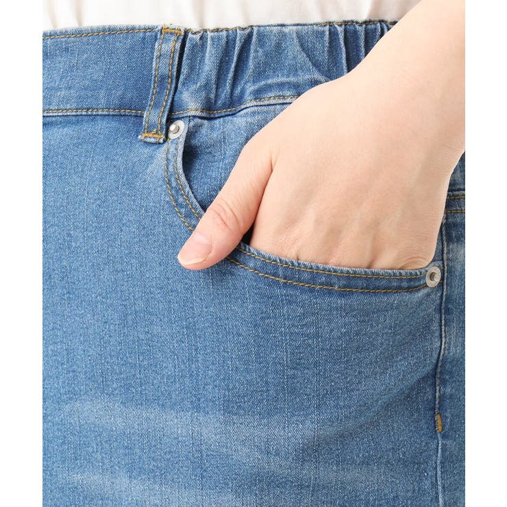 【大きいサイズ/接触冷感】ストレートワイドデニムパンツ | eur3 | 詳細画像8 