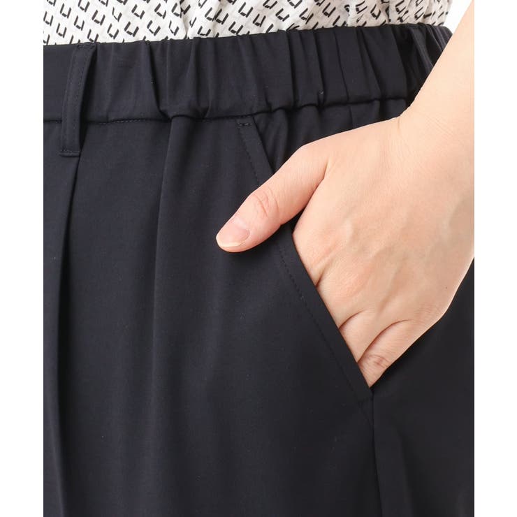 【大きいサイズ/11号サイズあり/接触冷感】洗えるカノコセンタープレスパンツ | eur3 | 詳細画像12 