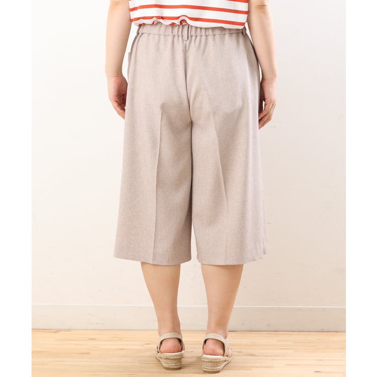 【大きいサイズ】リネンライクキュロットパンツ | eur3 | 詳細画像10 
