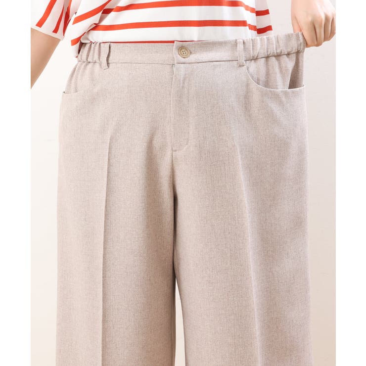 【大きいサイズ】リネンライクキュロットパンツ | eur3 | 詳細画像17 