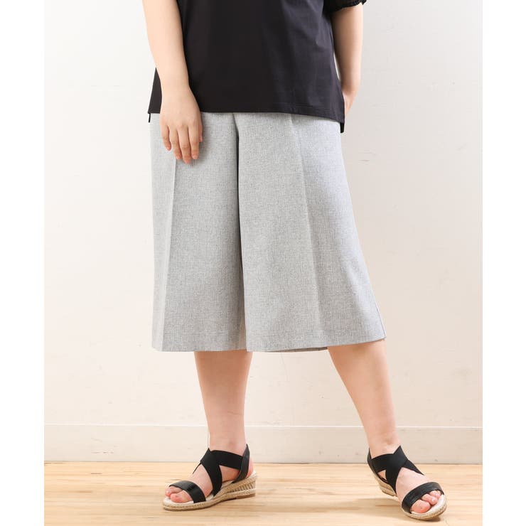 【大きいサイズ】リネンライクキュロットパンツ | eur3 | 詳細画像24 