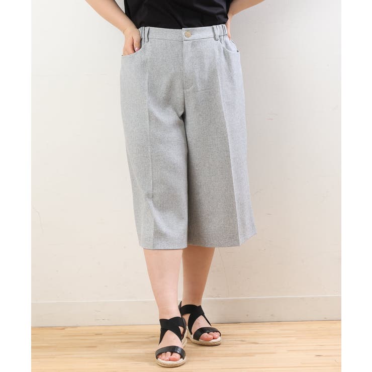 【大きいサイズ】リネンライクキュロットパンツ | eur3 | 詳細画像26 