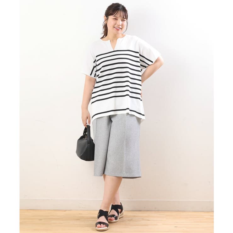 【大きいサイズ】リネンライクキュロットパンツ | eur3 | 詳細画像27 