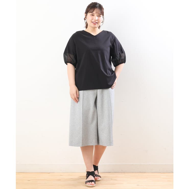 【大きいサイズ】リネンライクキュロットパンツ | eur3 | 詳細画像29 