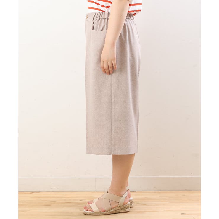【大きいサイズ】リネンライクキュロットパンツ | eur3 | 詳細画像9 