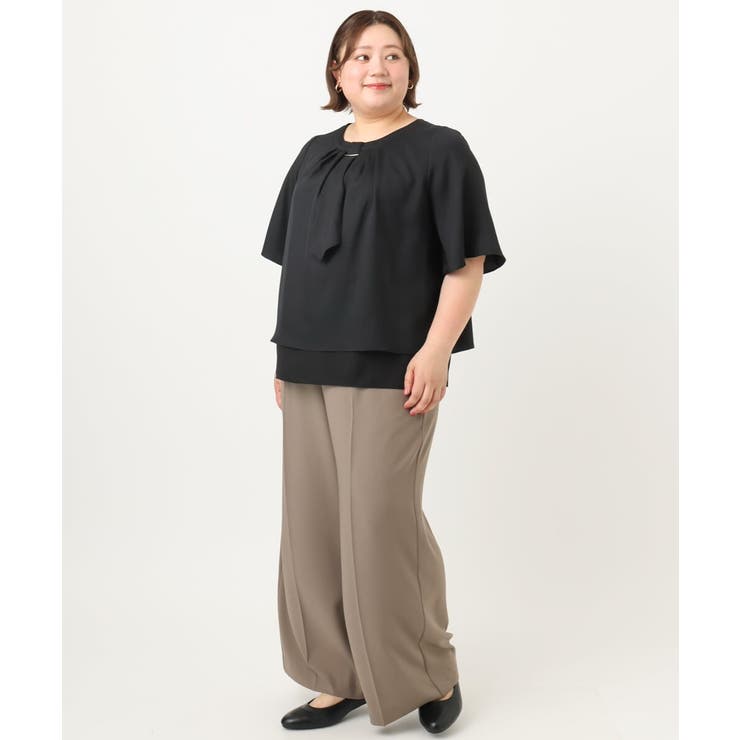 【大きいサイズ/接触冷感】カノコセンタープレスパンツ | eur3 | 詳細画像22 