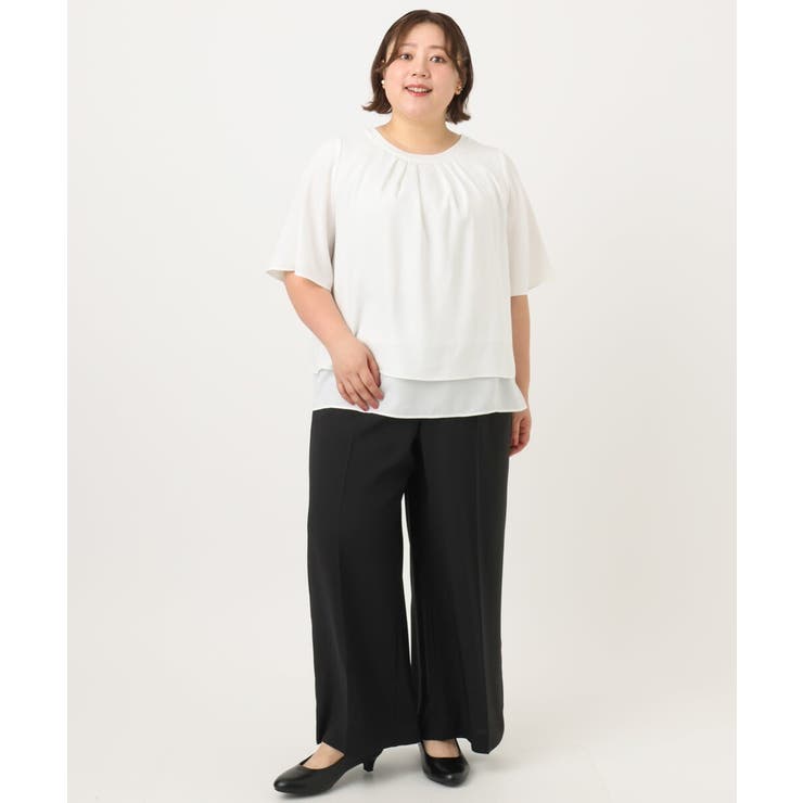 【大きいサイズ/接触冷感】カノコセンタープレスパンツ | eur3 | 詳細画像26 